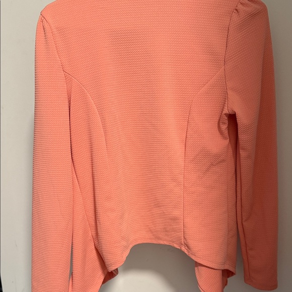 Oulm Women's Peach Open Front Blouse - Picture 5 of 5